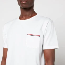T-Shirts|T-Shirts|Lacoste Thom Browne Men's Pocket T-Shirt - White - 1/S