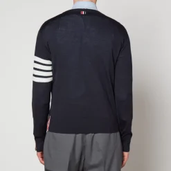 Knitwear|Thom Browne Striped Virgin Wool Jumper - 1/S