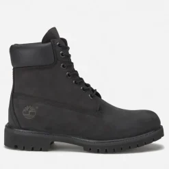 Boots|NN.07 Timberland Men's 6 Inch Premium Waterproof Boots - Black - UK 7