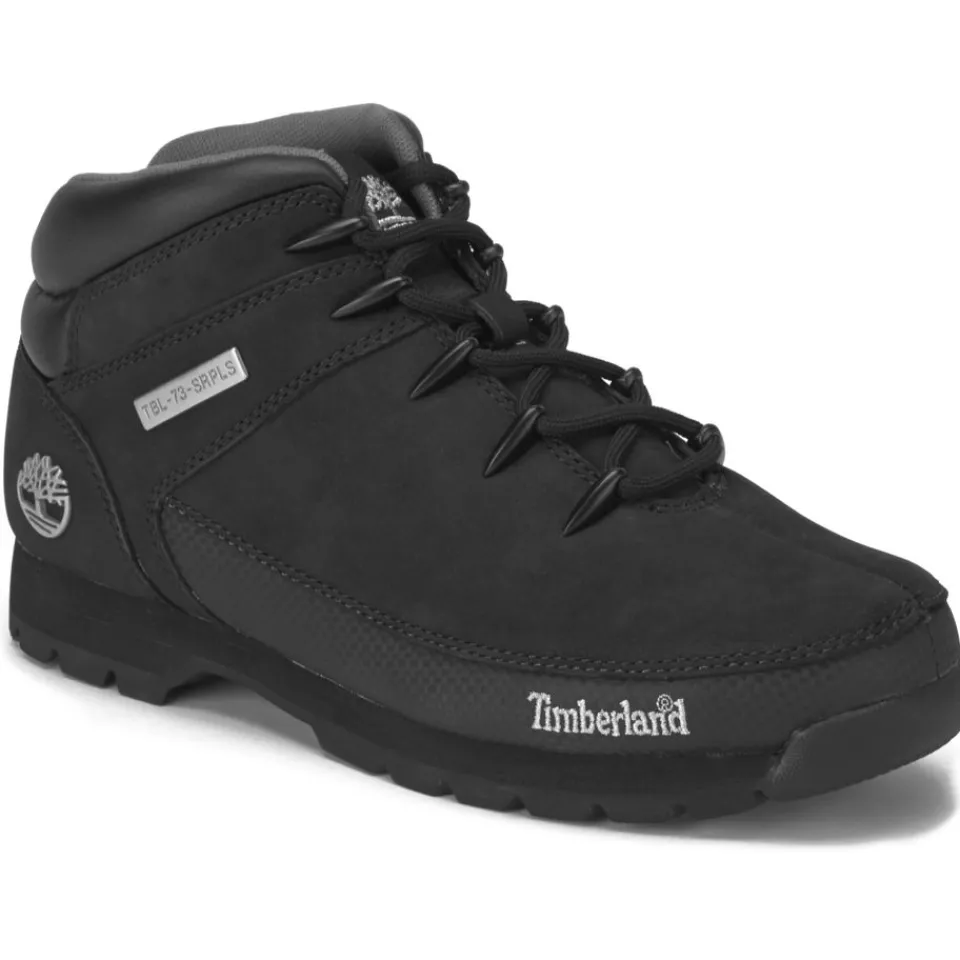 Boots|Dr. Martens Timberland Men's Euro Sprint Leather Hiker Boots - Black - UK 8