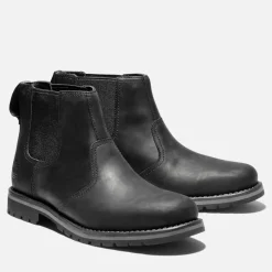 Boots|Dr. Martens Timberland Men's Larchmont Leather Chelsea Boots - Black - UK 7