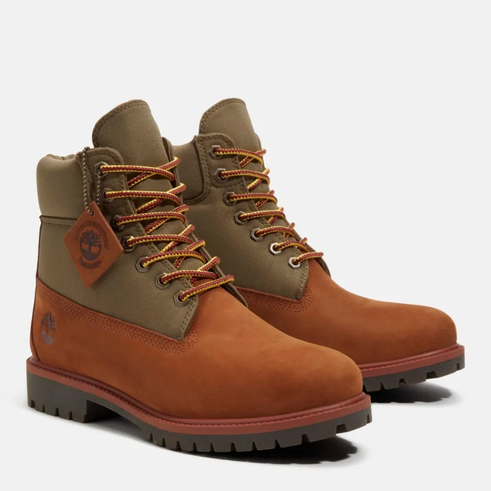 Boots|Timberland Men's Premium 6 Inch Workwear II Nubuck Boots - UK 7