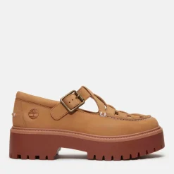Flats|Coach Timberland Women's Stone Street Fisherman 'Red Brick' Shoes - UK 3