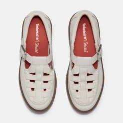 Flats|Cras Timberland Women's Stone Street Fisherman 'Natural Pack' Shoes - UK 3