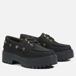 Flats|Vagabond Shoemakers Timberland Women's Stone Street 3-Eye Platform Boat Shoes - UK 3