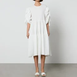 Dresses|Dresses|Toit Volant Ottille Garden Cloqué Midi Dress - M/L