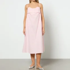 Dresses|Dresses|Toit Volant Verona Gingham Cotton Midi Dress - S