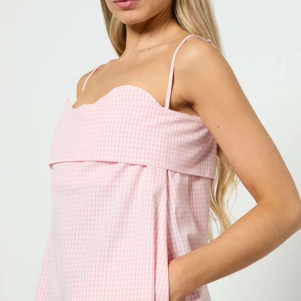 Dresses|Dresses|Toit Volant Verona Gingham Cotton Midi Dress - S