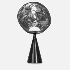 Bedroom|Lighting|Dr. Martens Tom Dixon Melt Cone Fat Table Lamp LED - Silver
