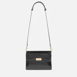 Bags|Dr. Martens Tory Burch Lee Radziwill Croc Embossed Leather Shoulder Bag