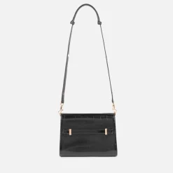 Bags|Dr. Martens Tory Burch Lee Radziwill Croc Embossed Leather Shoulder Bag