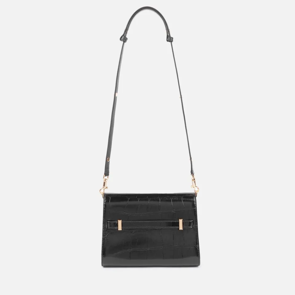 Bags|Dr. Martens Tory Burch Lee Radziwill Croc Embossed Leather Shoulder Bag