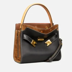 Bags|Dr. Martens Tory Burch Lee Radziwill Petite Double Suede and Leather Bag