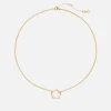 Jewellery|Dr. Martens Tory Burch Miller Stud Circle Gold-Tone Pendant