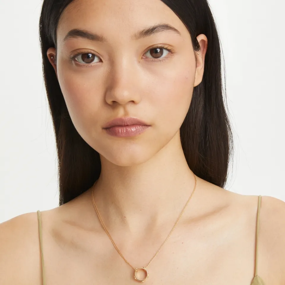 Jewellery|Dr. Martens Tory Burch Miller Stud Circle Gold-Tone Pendant