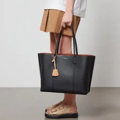 Holiday Bags|Bags|Tory Burch Perry Leather Triple-Compartment Tote Bag