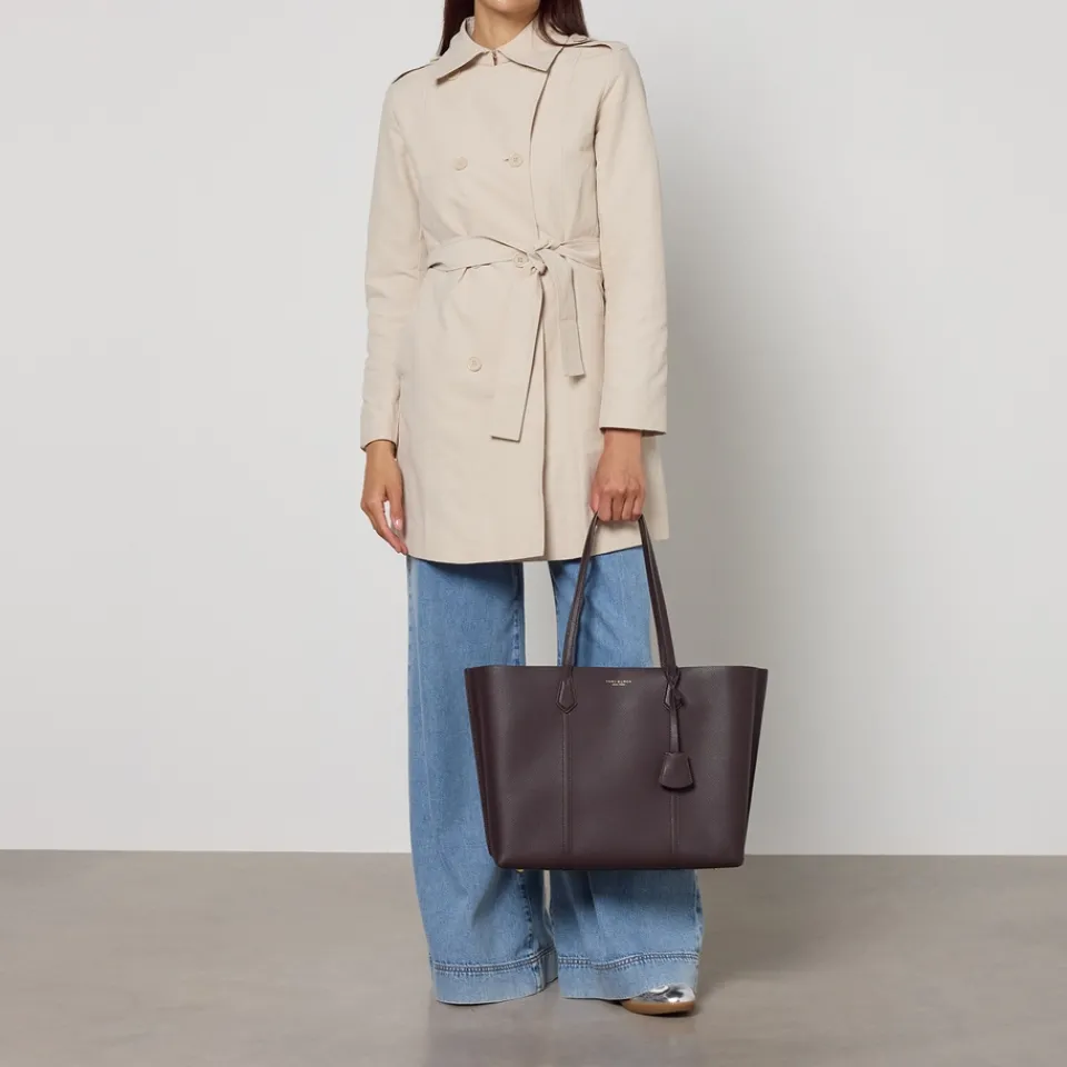 Holiday Bags|Bags|Tory Burch Perry Triple-Compartment Leather Tote