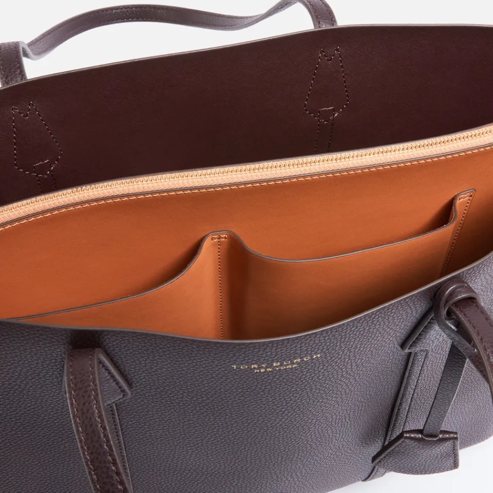 Holiday Bags|Bags|Tory Burch Perry Triple-Compartment Leather Tote