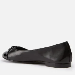 Flats|Tory Burch Women's Cap-Toe Leather Ballet Flats - UK 5.5