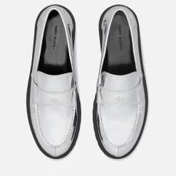 Loafers|Flats|Dr. Martens Tory Burch Women's Classic Leather Lug Loafers - Argento - UK 7