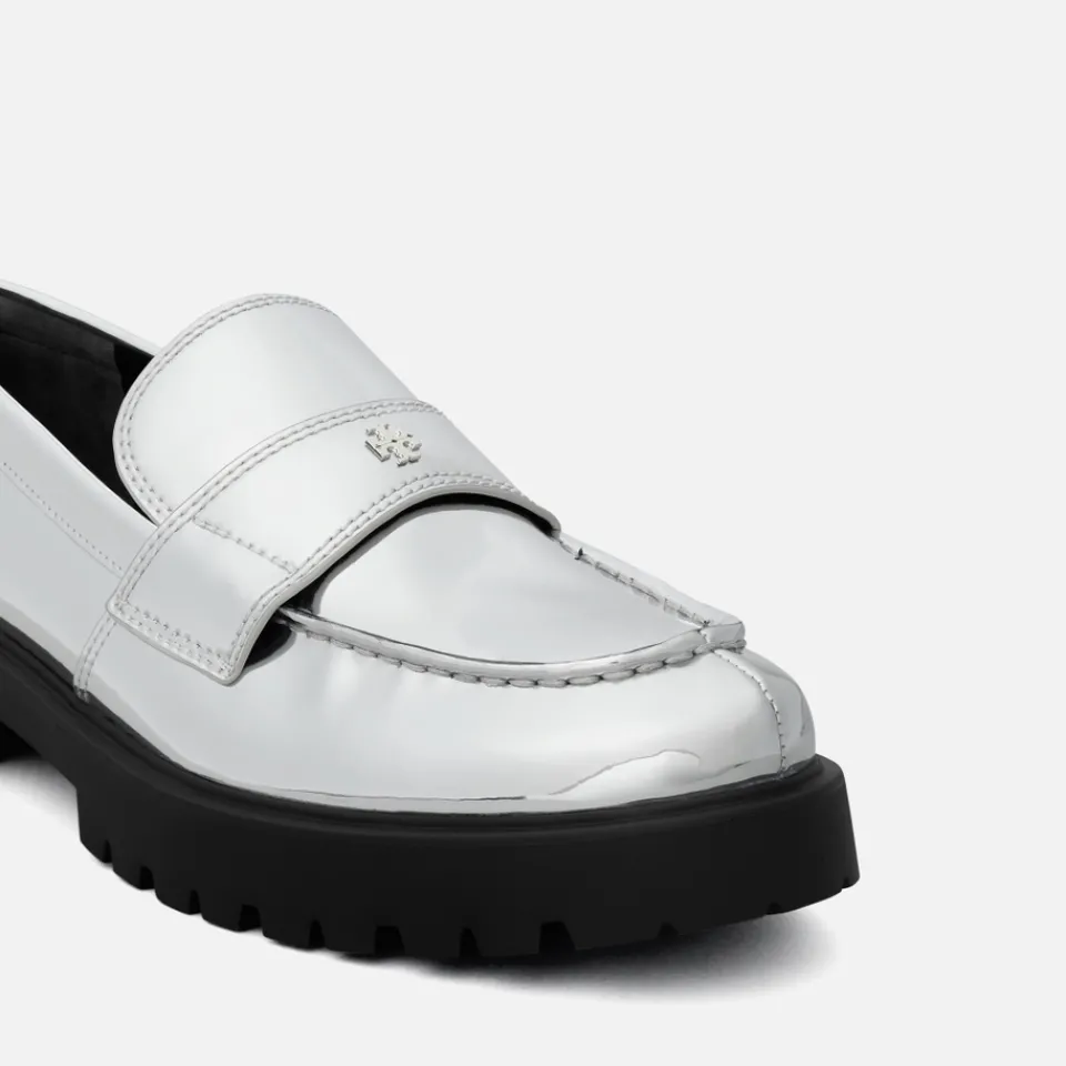 Loafers|Flats|Dr. Martens Tory Burch Women's Classic Leather Lug Loafers - Argento - UK 7
