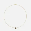 Jewellery|Dr. Martens Tory Burch Women's Kira Enamel Pendant Necklace - Tory Gold / Black - OS