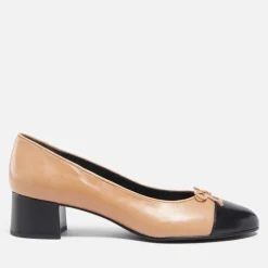 Heels|Dr. Martens Tory Burch Women's Two-Tone Leather Heeled Pumps - UK 8