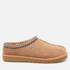 Loungewear|UGG Men's Tasman Suede Slippers - Chestnut - UK 7