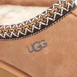 Loungewear|UGG Men's Tasman Suede Slippers - Chestnut - UK 7