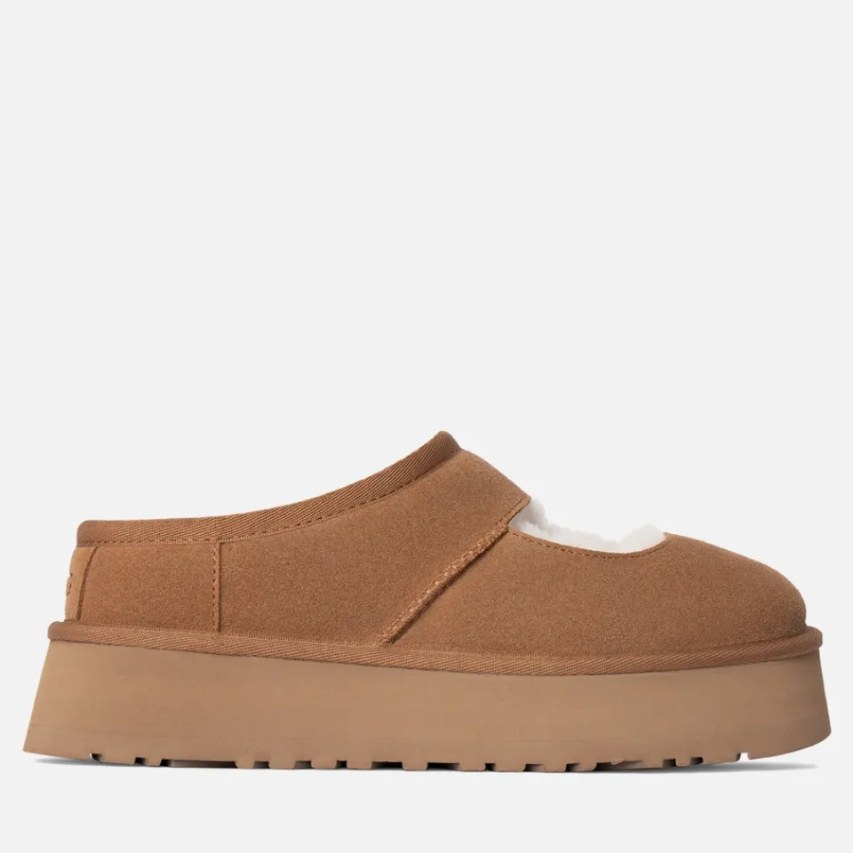 Flats|UGG Women's Bea Suede Mary Jane Flats - UK 3