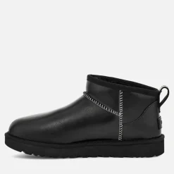 Boots|UGG Women's Classic Ultra Mini Leather Boots - UK 3