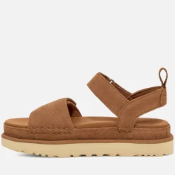 Sandals & Slides|Sandals|UGG Women's Goldenstar Suede Flatform Sandals - UK 3