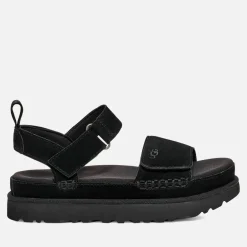 Sandals & Slides|Sandals|UGG Women's Goldenstar Suede Flatform Sandals - UK 3