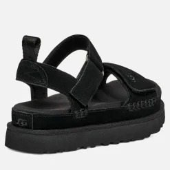 Sandals & Slides|Sandals|UGG Women's Goldenstar Suede Flatform Sandals - UK 3