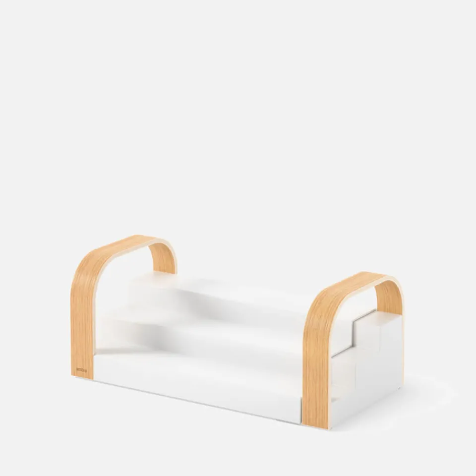 Bathroom|Kitchen|Dr. Martens Umbra Bellwood 3-Tier Storage Shelf - White/Natural