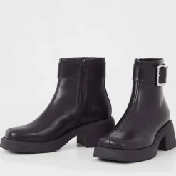 Boots|Dr. Martens Vagabond Dorah Leather Heeled Boots - UK 3