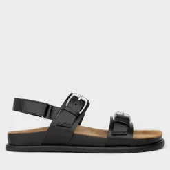 Sandals & Slides|Sandals|Coach Vagabond Effie Leather Flat Sandals - UK 3