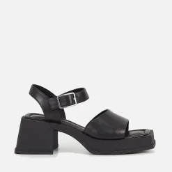 Heels|Sandals & Slides|Vagabond Shoemakers Vagabond Hennie Leather Heeled Platform Sandals - UK 8