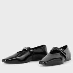 Flats|Ganni Vagabond Wiolette Patent Leather Flats - UK 3