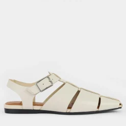Sandals & Slides|Sandals|Axel Arigato Vagabond Women's Wioletta Leather Flat Sandals - UK 3