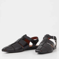 Sandals & Slides|Sandals|Vans Vagabond Women's Wioletta Leather Flat Sandals - UK 3