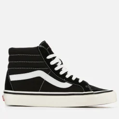 Trainers|Trainers|Dr. Martens Vans Anaheim Sk8-Hi 38 Dx Hi-Top Trainers - Black/True White - UK 3