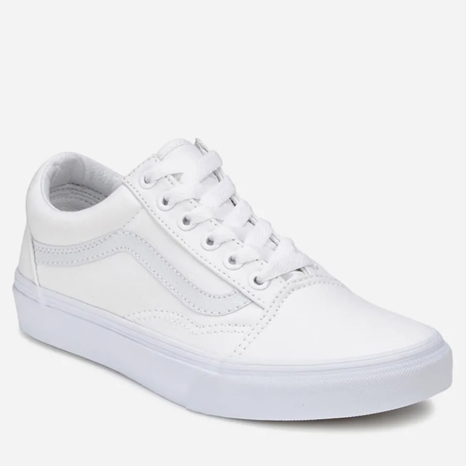 Trainers|Trainers|Vans Old Skool Trainers - True White - UK 3