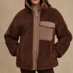 Sportswear|Coats|Varley Lowell Relaxed Sherpa Jacket - XS