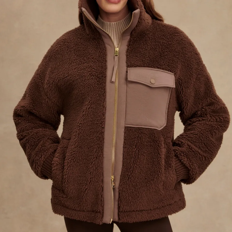 Sportswear|Coats|Varley Lowell Relaxed Sherpa Jacket - XS
