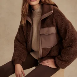 Sportswear|Coats|Varley Lowell Relaxed Sherpa Jacket - XS
