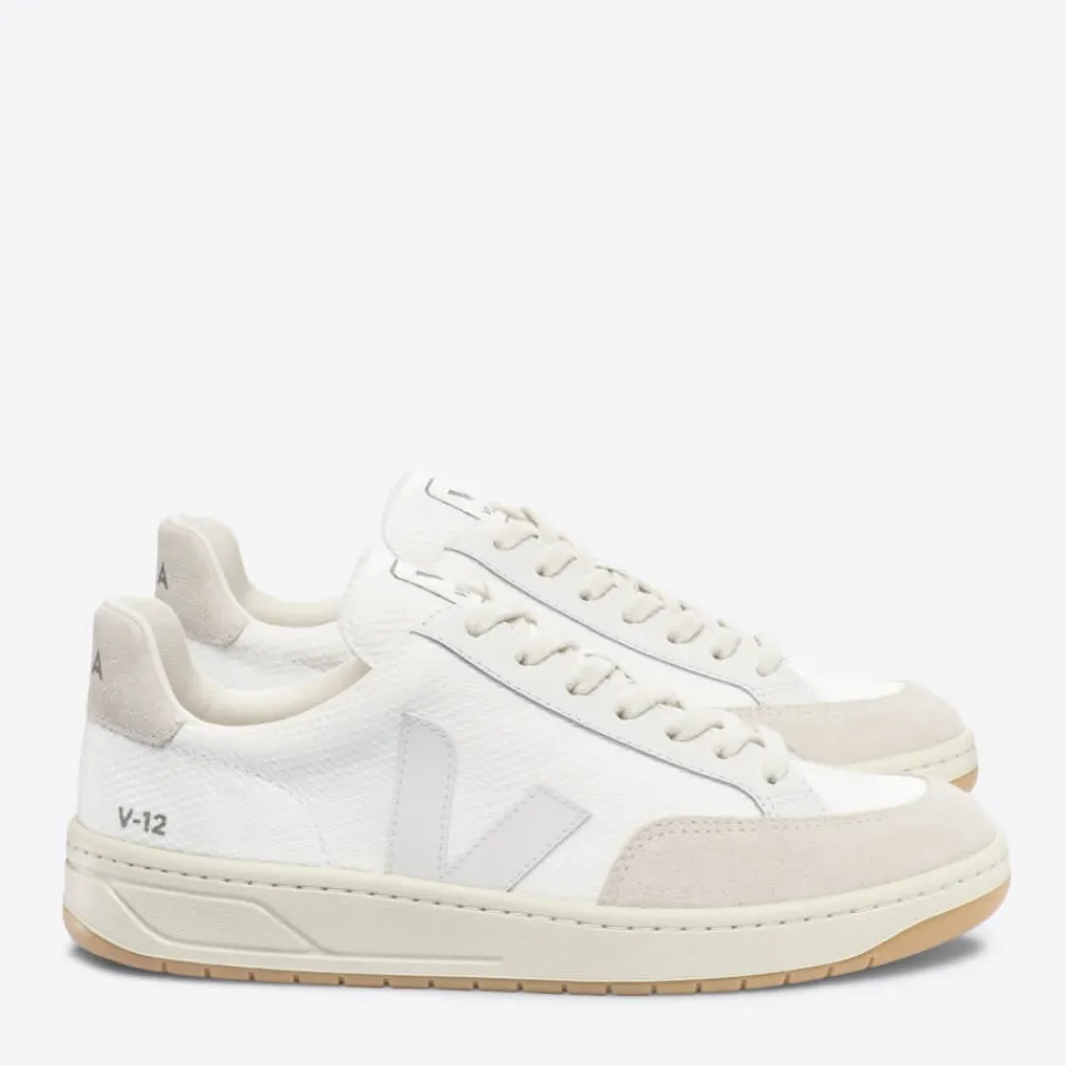 Trainers|Veja Men’s V-12 B Mesh and Suede Trainers - UK 7