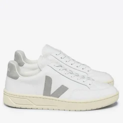 Trainers|Birkenstock Veja Men’s V-12 Logo-Appliquéd Leather and Suede Trainers - UK 7