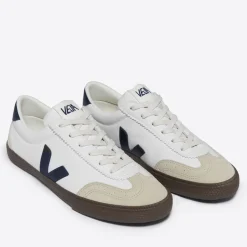 Trainers|Maison Kitsuné Veja Men's Volley Suede-Trimmed Leather Trainers - UK 7