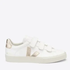 Trainers|Veja Recife Chrome-Free Leather Trainers - UK 3
